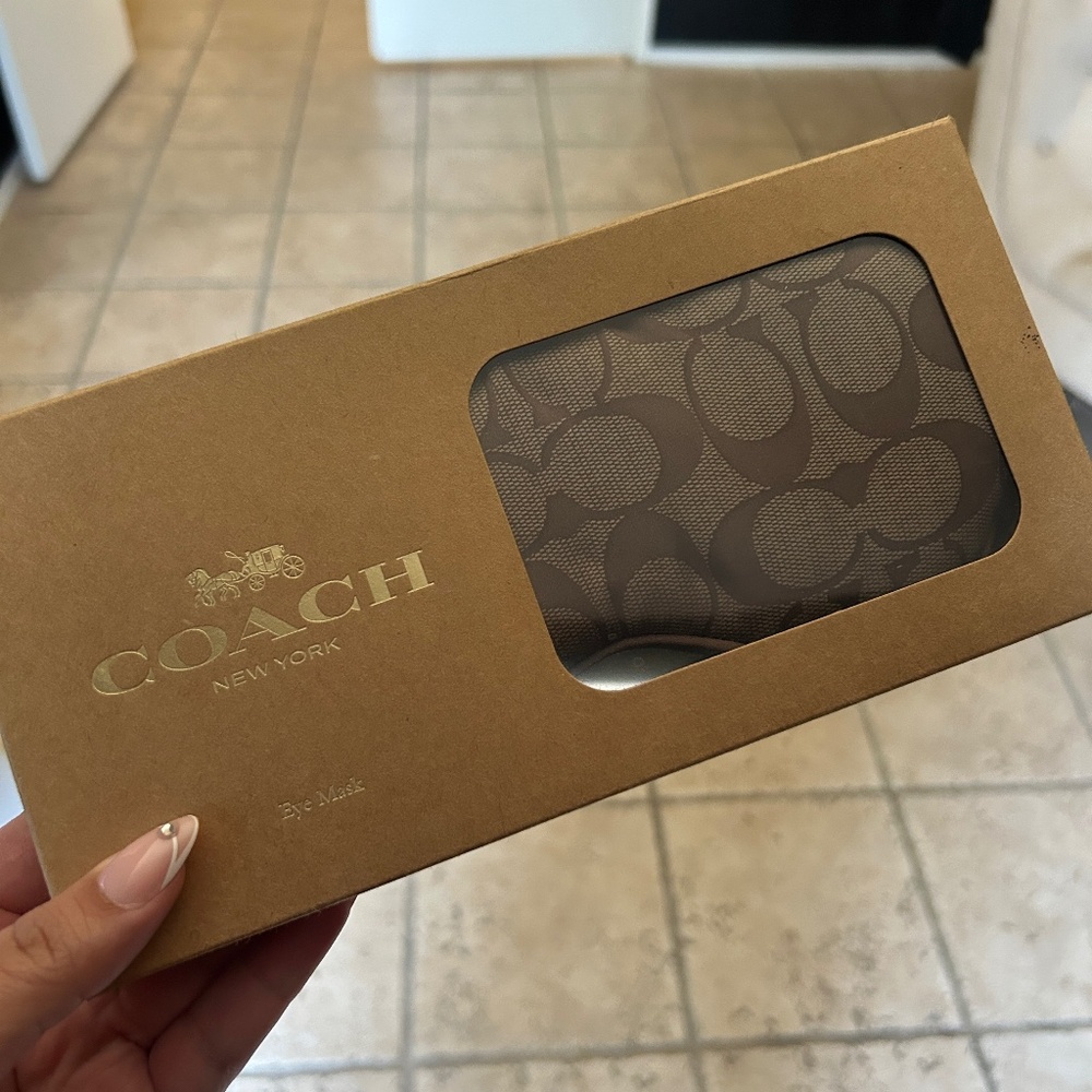 Coach eyemask sleeping silk